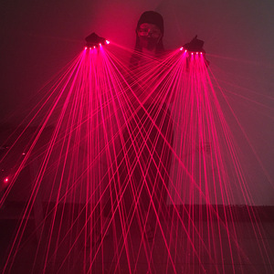ถุงมือเลเซอร์สีแดง, อุปกรณ์ประกอบการเต้นด้วยแสงเลเซอร์ LED, ถุงมือแสงเลเซอร์สำหรับการแสดงบนเวทีสำหรับบาร์, ไนท์คลับ, การแสดงดีเจ - Product Image 1