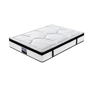 Full king single queen size vacuum packed pocket spring bed sleeping mattress roll in box