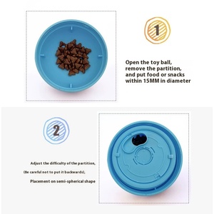 Dayanıklı TPR plastik Pet gıda dağıtıcı ve köpek oyuncak topu çevre dostu ve eğitim ve oyun kediler için Bite dayanıklı dahil - Product Image 5