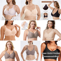 Soutien-gorge sexy en dentelle de grande taille pour femmes, de haute qualité, élégant, sans couture, rembourrage en mousse d'air, bonnet C, taille plus 38, push-up