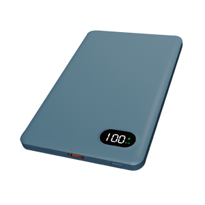 พาวเวอร์แบงค์แม่เหล็กคุณภาพสูง บางเฉียบ 0.8 ซม. ความจุ 5000mAh ชาร์จเร็ว PD Type-C ไร้สาย แม่เหล็กดูดแรง 18W ใช้ได้กับโต๊ะทำงาน - Product Image 1