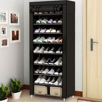 Lot de 12 boîtes de rangement pour chaussures, pliables, empilables, en tissu non tissé, avec côtés transparents, pour l'affichage et le rangement