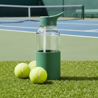 Bouteille d'eau en plastique personnalisée de 1000 ml avec logo, sans BPA, pour le sport et la gym, avec sangle et paille – Idéale pour la rentrée scolaire