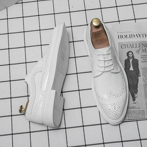 Nuevos Zapatos Oxford de Cuero para Hombre, Estilo Británico Casual de Lujo, Hechos a Mano, Impermeables, Color Verde Perenne, Cerrados, Sin Cordones, Formales, para Boda u Oficina - Product Image 5