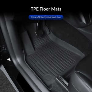 Tapis de sol de voiture TPE LHD RHD Modèle Y Respirant Imperméable Chaud Universel <span class=keywords><strong>Personnalisé</strong></span> Luxe - Product Image 4