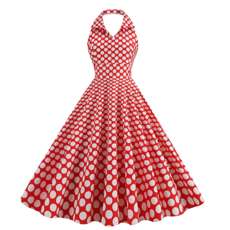 strapless open back dress Hot Air Balloon Vintage Dress