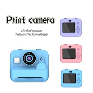 Appareil photo numérique coloré pour enfants, impression instantanée, grand angle 180°, MicroSD, avec vision nocturne et lampe torche - Product Image 3
