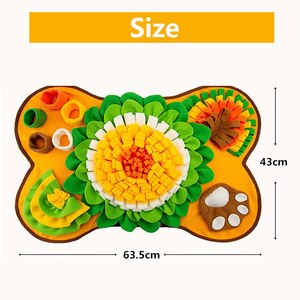 Dog Snuffle <b>Mat</b> Slow Feeding Puzzle Interactive Toy for Dogs Cats <b>Small</b> Animals Smell Training Stress Relief Pet Sniffing Pads - Product Image 3