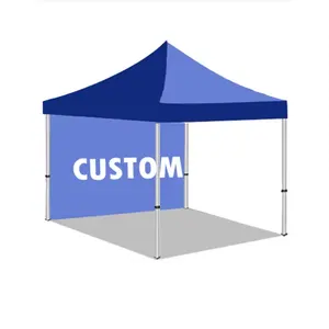 Custom Logo Aluminum Frame Folding Waterproof Tent Gazebo Pop Up Canopy Tent Hot Printed Outdoor Event Trade Show Tent Gazebo