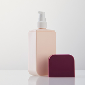 Botella de Spray con Bomba y Tapa, Cuadrada, Recargable, de HDPE/PP, 100ml/150ml, Color Personalizado Naranja/Blanco, para Loción, Venta al Por Mayor - Product Image 5