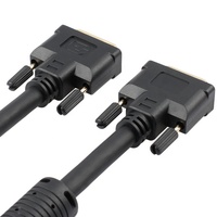 Cable DVI macho a macho de doble enlace de 24 + 1 Pines de alta calidad personalizado con dos ferritas