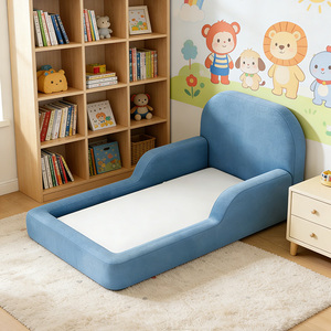 Canapé-<span class=keywords><strong>lit</strong></span> de sol pliable 2-en-1 en mousse souple pour enfants et bébés, idéal pour la maison et les voyages - Product Image 5