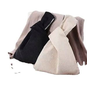 Sac de poignet en coton sergé japonais personnalisé, réutilisable, coloré et portable, avec cordon, pour la vente en gros - Product Image 4