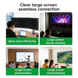 Adaptateur <span class=keywords><strong>HDMI</strong></span> vers VGA WISTAR Hot Style 1080p, <span class=keywords><strong>HDMI</strong></span> mâle vers VGA femelle, câble <span class=keywords><strong>HDMI</strong></span> vers VGA avec câble audio et alimentation - Product Image 4