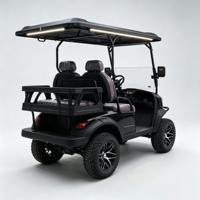 Voiturette de golf électrique 72V Lithium 4 places 7kW, couleurs de carrosserie et de sièges personnalisables, coffre de chargement arrière supplémentaire, version US Neighborhood