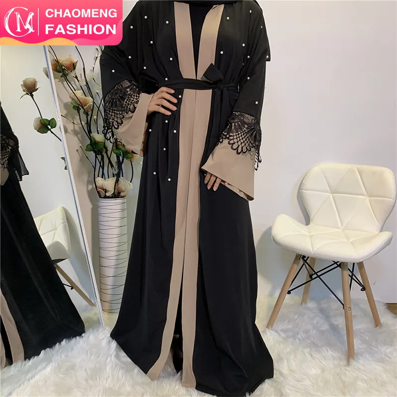 Designs Islamic Women Clothes Elegant Indonesia Muslim Abaya Wholesale 1620# Custom Order New Model Kaftan in Dubai Arabic Lace