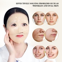 Masque en tissu OEM à marque privée au Rétinol de riz, aux herbes, à la Vitamine C, au Collagène et au Glutathion pour le visage et le nez, réparateur de barrière cutanée, hydratant et apaisant