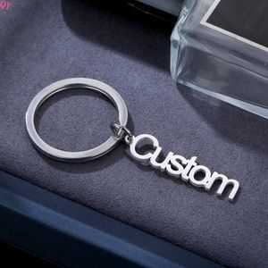 QQ fabricant conceptions personnalisées métal lettre Phrase nom porte-clés porte-clés porte-clés porte-nom personnalisé - Product Image 2