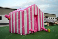 Stand de Barbe à Papa Gonflable en PVC Robuste avec Conception Imperméable à Trois Couches pour Événements Extérieurs