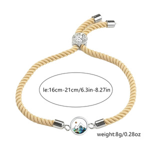 Pulsera <span class=keywords><strong>de</strong></span> cuerda ajustable <span class=keywords><strong>de</strong></span> acero inoxidable con diseño <span class=keywords><strong>de</strong></span> árbol <span class=keywords><strong>de</strong></span> la vida y semillas <span class=keywords><strong>de</strong></span> <span class=keywords><strong>mostaza</strong></span>, estilo étnico, para hombre y mujer - Product Image 5