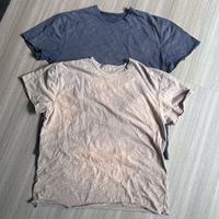 T-shirts personnalisés pour hommes – Qualité supérieure, col côtelé épais, style streetwear, design logo, effet délavé à l'acide, t-shirts vieillis pour hommes
