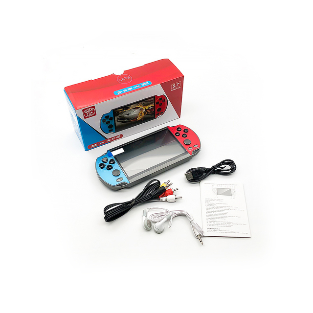 X7 New Product Hot Item Retro 5.1 Inch Portable Handheld Mp3 Mp4 Mp5 Portatil Gaming Consola Game Video Console Player