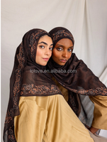 Vela Nouveauté Hijab Châle Léger à Imprimé Floral Numérique Asymétrique en Modal Doux, Rayonne et Viscose Respirant pour Usage Quotidien Ethnique