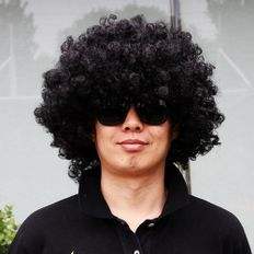 Pogle Party Pro-Perruque de cheveux Bandeau noir avec perruque élégante pour femme - Product Image 1