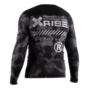 Men's Long Sleeve <b>Compression</b> <b>Shirt</b> Rash Guard with Skin Protection Stretch Comfort and Sweat Control Ideal for Jiu Jitsu BJJ - Product Image 6