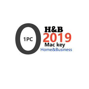 2019 ufficio globale casa e business per 100% mac Key licenza digitale di attivazione Online 1pc 2019 casa e business Online