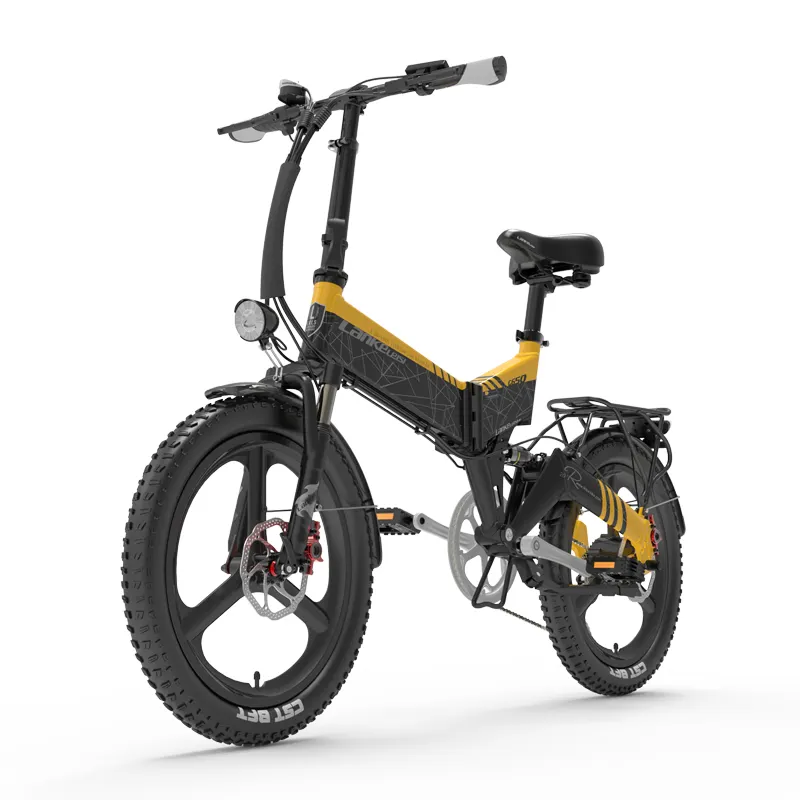 EU warehouse stock LANKELEISI G650 20 inch folding electric bike ebike 48V 12.8ah e bike 500w electric bicycle