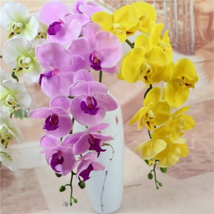 K01333 simulation tactile réelle latex artificiel PU phalaenopsis orchidées fleurs décor faux orchidées - Product Image 5