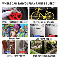 Peinture en aérosol multi-couleurs pelable, flexible, résistante aux rayures, amovible pour les surfaces métalliques et plastiques des véhicules