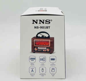 <span class=keywords><strong>Radio</strong></span> rétro ELETREE NS-901BT avec haut-parleur, Bluetooth, USB, TF, FM, AM, SW, <span class=keywords><strong>radio</strong></span> portable en bois, lumière LED effet flamme - Product Image 5