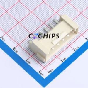 HCZZ0590-6 Wire-to-Board Pin Header SMD,P=3.96mm,Horizontal Mount Connector 1x6P 3.96mm Horizontal Mount VH - Product Image 1