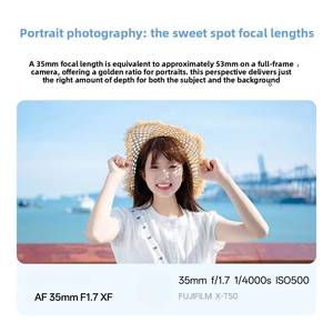 Obiettivo Monoculare Fisso 52mm <span class=keywords><strong>35mm</strong></span> F1.7 con Attacco <span class=keywords><strong>E</strong></span> per Fotocamere Mirrorless APS-C - Product Image 5