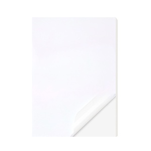Papel Adhesivo de Vinilo Blanco Brillante de Alta Calidad, 8.5x11 Pulgadas, Tamaño A4 A3, Impermeable e Imprimible para Impresora Láser, Alta Adhesión - Product Image 1