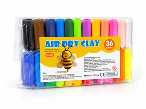 Lot de pâte à modeler à séchage à l'air, non toxique et écologique, 48/24 couleurs, motifs animaux artificiels pour loisirs créatifs et fêtes DIY - Product Image 1