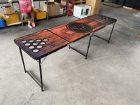 Meja Permainan Beer Pong Lipat Aluminium untuk Luar Ruangan dengan Desain Modern dari Merek Sunrise