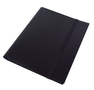 Fuxi Wholesale Durable Eco-Friendly 9-Pocket Leather <b>Card</b> Binder 432 Side-Loading Collection <b>Folder</b> with Strap for TCG for - Product Image 3