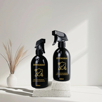 Bouteille en plastique PET noire de 16 oz vide de luxe avec pulvérisateur à gâchette pour la mousse, emballage en gros pour le nettoyage domestique et des pièces.