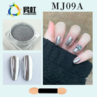 Poudre de paillettes réfléchissante biodégradable en chrome acrylique SH avec forme de diamant pour kit de nail art, fournisseur de pigments pour ongles en vrac