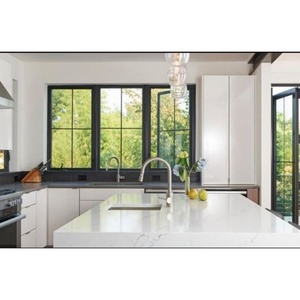 Ba cửa sổ bằng kính âm thanh bằng chứng bão tác động PVC/uPVC cửa sổ trượt với lưới chống muỗi - Product Image 3