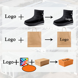 Stivali da neve <span class=keywords><strong>invernali</strong></span> di grandi dimensioni da <span class=keywords><strong>uomo</strong></span> di nuovo stile all'ingrosso stivali da neve con isolamento in pile e spessi caldi e Casual resistenti all'acqua - Product Image 2