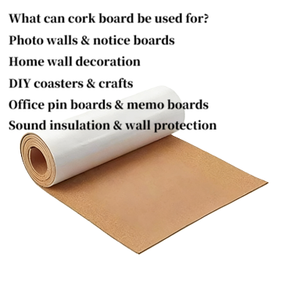 Plaques <span class=keywords><strong>de</strong></span> liège autocollantes 40*100cm, épaisseur 2mm/<span class=keywords><strong>3mm</strong></span>, feuilles <span class=keywords><strong>de</strong></span> liège à adhérence forte pour projets DIY - Product Image 5
