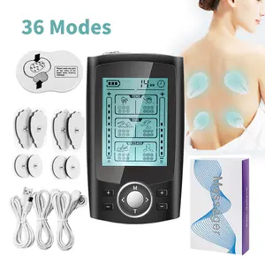 Appareil de thérapie numérique pour le soulagement de la douleur 36 modes électrique Tens unit ABS Stimulateur musculaire Ems Acupuncture Body Massager Herald