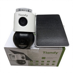 In Stock Tiandy CCTV Security <b>Camera</b> 6MP <b>Solar</b> <b>Camera</b> Lens Red Blue Alarm Flashlights AI Detection TD-H673U Tiandy 4G <b>Camera</b> - Product Image 1