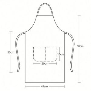 Tablier imperméable pour enfants, personnalisé, en plastique, rose, motif artistique, pour la cuisine, pour les enfants de 8 ans - Product Image 4