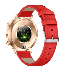 MK96 Smart Watch with Leather Strap for Women 1.32" AMOLED Heart Rate Blood Oxygen IP68 Waterproof BT Call Luxury Health Tracker - Product Image 3