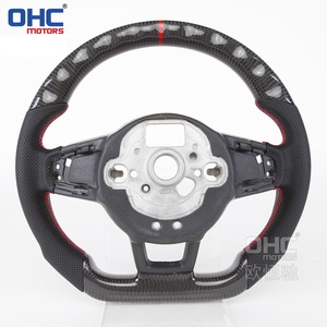 Volant pour VW <span class=keywords><strong>GOLF</strong></span> <span class=keywords><strong>7</strong></span> MK7 GTI GTS R-LINE POLO SCIROCCO <span class=keywords><strong>GTD</strong></span> volkswagen volant en Fiber de carbone - Product Image 5